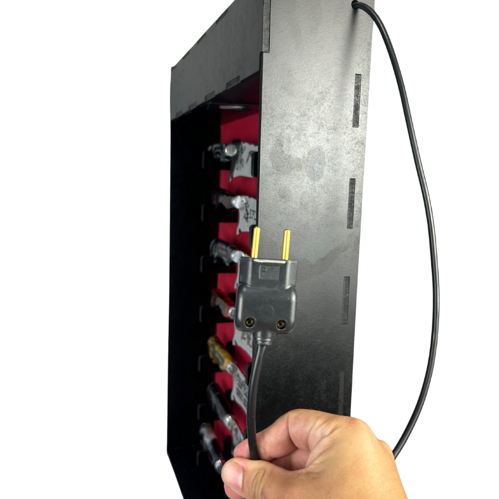 Expositor de Facas Premium - 7 Posições com Iluminação LED