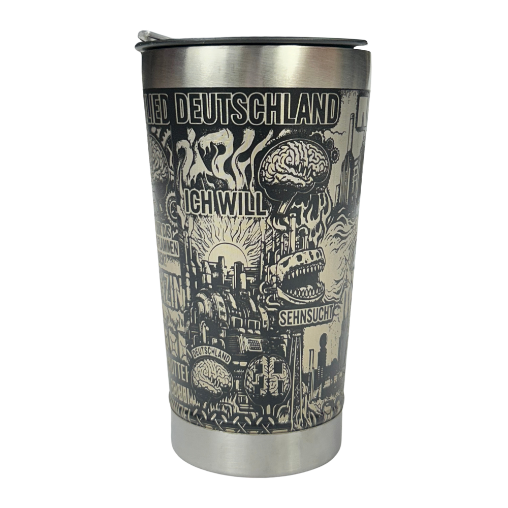 Copo Térmico Rammstein - Gravação a Laser 360° - 475ml