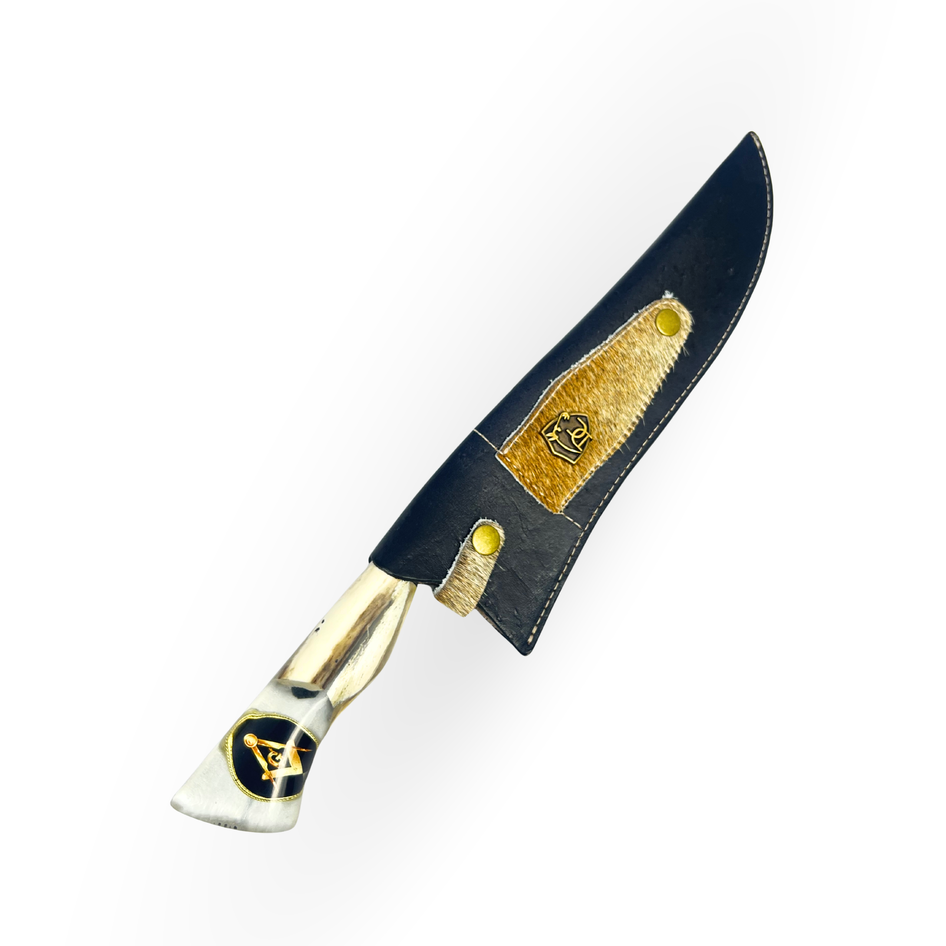 Faca Picanheira 10” Maçonaria - Cabo Osso e Resina