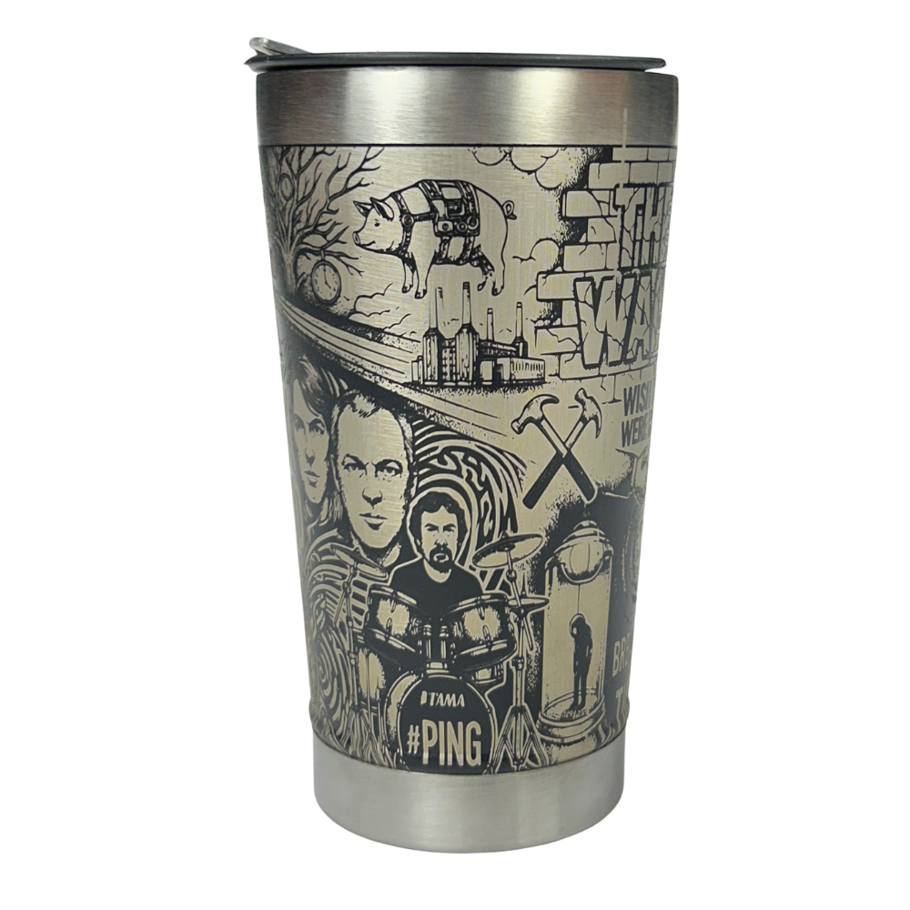Copo Térmico Pink Floyd - Gravação a Laser 360° - 475ml