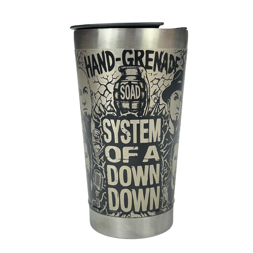 Copo Térmico System of a Down - Gravação a Laser 360° - 475ml